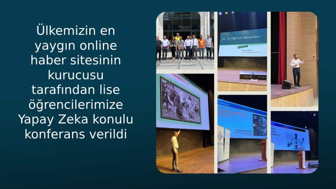 Haberler.com Kurucusu ve Bilgisayar Mühendisi Dr.Ekrem TEYMUR  tarafından Batman'da Lise Öğrencilerine konferans verildi